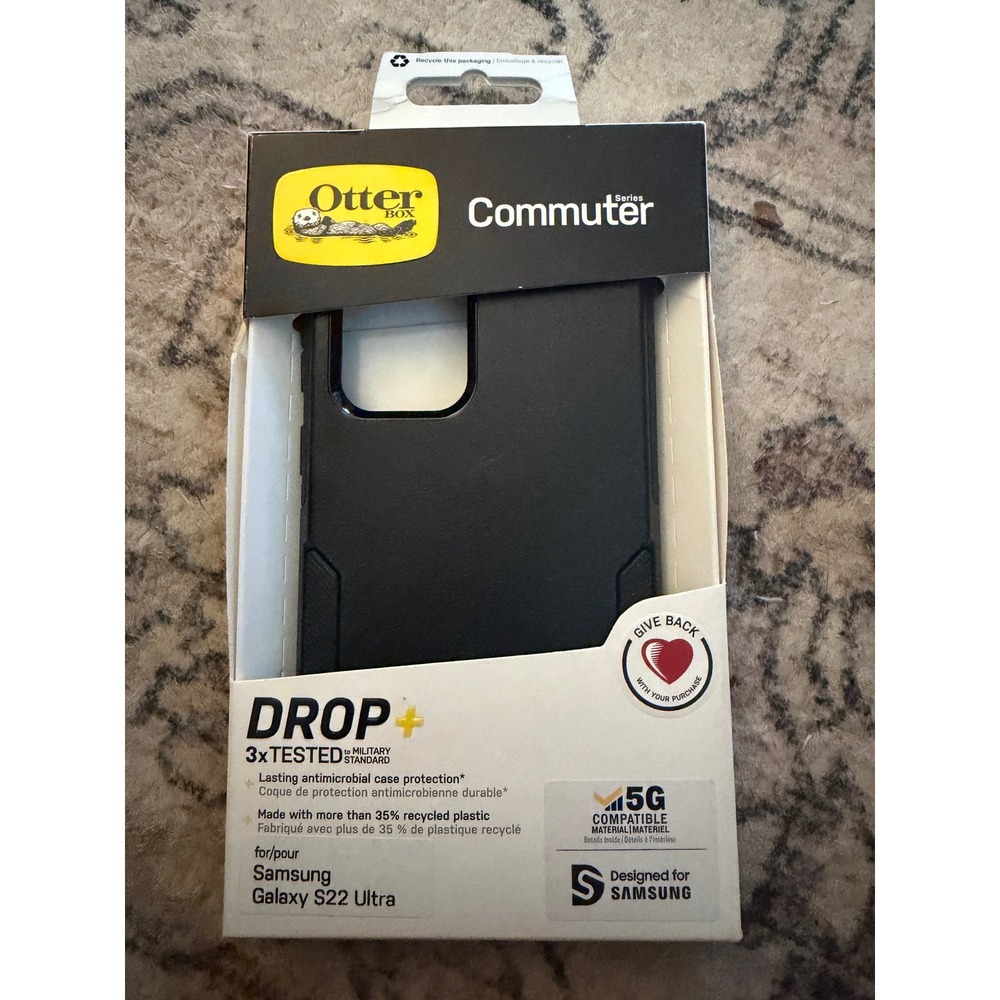 OtterBox Commuter Series Case for Samsung Galaxy S22 Ultra Black 77-86877